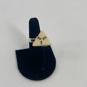 Handmade triangle D and D size ring